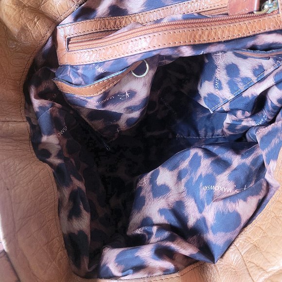 100pc Leather Embossed Croc "Eden" Bag, B. Makowsky - Picture 3 of 11